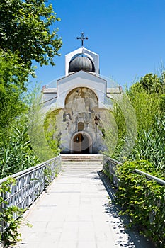 Front view of Baba Vanga's church in Rupite