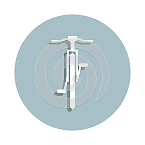 Front view bicycle, transport badge icon. Simple glyph, flat vector of transport icons for ui and ux, website or mobile