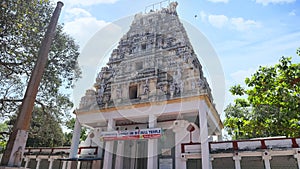Front View of Big Bull Temple, temple was built in 1537 by Kempe Gowda under Vijayanagar empire, Bangalore,