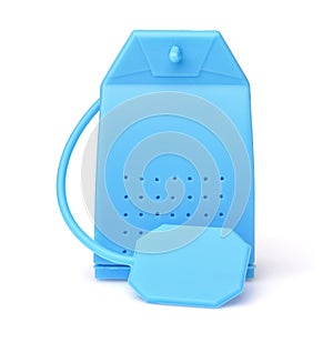Front view of blue silicone tea Infuser photo