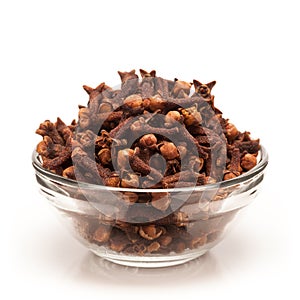 Front view of Bowl of Organic black clove.