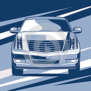 Front view car  illustration