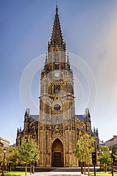 Cathedral of the Good Shepherd in San Sebastian Donostia, Spain.