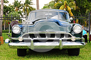 Front view of classic car