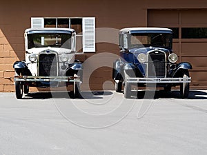 Front View of Classic Sedans