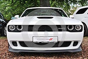 Front view of Dodge Challenger Hellcat