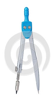 Front view of drawing compass