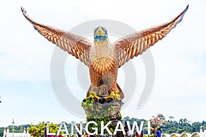 Front view of Eagle sculpture