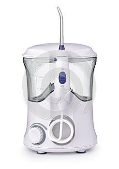 Front view of electric oral irrigator