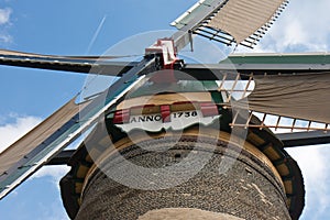 Front view form a traditional Dutch windmill
