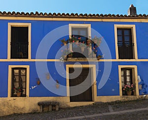 Front view of a house in Granadilla, CÃ¡ceres-Spain