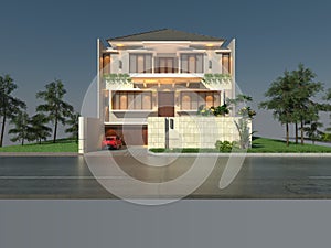 front view of the house that people dream of