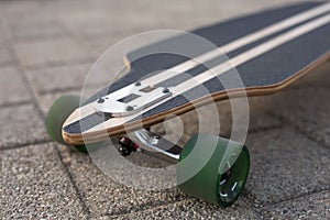 Front view of longboard