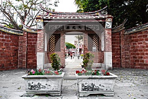 Front view of Lukang Wen Wu temple gate photo