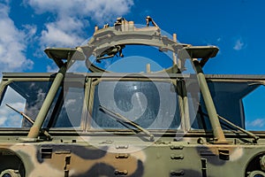 Front view of M548 tracked cargo carrier