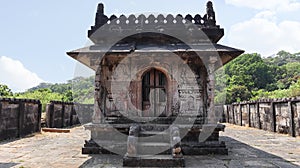 Front View of main centre of Srikantheswara Temple, Kavaledurga Fort. photo