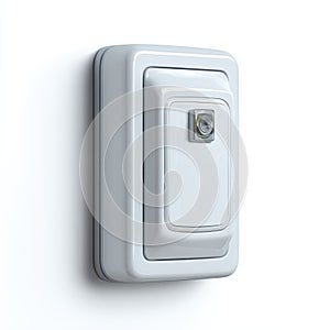 Front view of motion sensor light switch showing operating indicator light