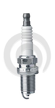 Front view of new car spark plug