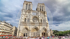 De París católico catedral sobre el citar isla en París 