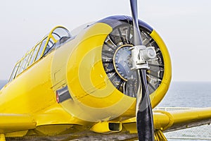 Front View of Old Airplane