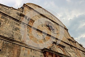 Front view of an old church in Stari Grad,Hvar-Croatia