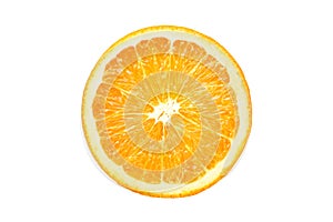 Front view of Orange sliced