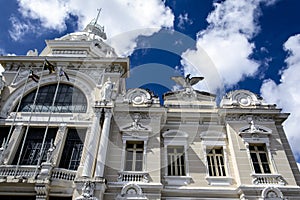 Front view of PalÃ¡cio Rio Branco, former location of the Government of Bahia