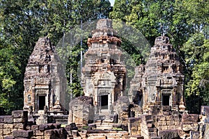 Front view of Preah Ko temple, Cambodia