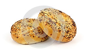 Front View Seasoned Bagels photo