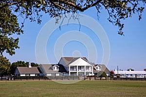 Front view of Southfork Ranch, the ranch of the telenovela Dallas, Texas