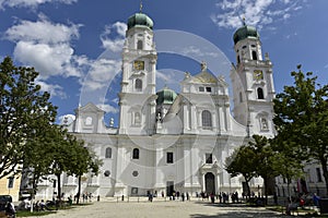 Front View of St. Stephen Cathedral, Passau, Germany