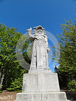 Front View of Statue of Radegast (Pagan God) in Be