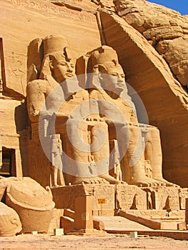 Front view of Temple of King Ramses II