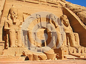 Front view of Temple of King Ramses II