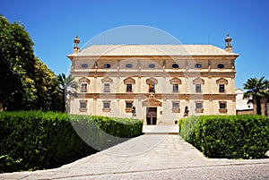 Front view of the Town Hall housed in the Palacio de las Cadenas , Ubeda, Spain.