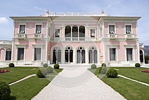 Front view of the Villa Ephrussi de Rothschild