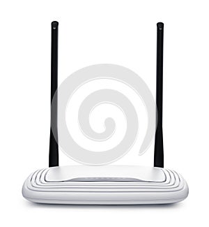 Front view of wireless wi-fi router