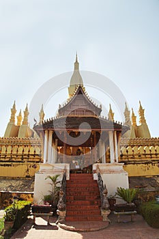 Front of Wat Pha That Luang