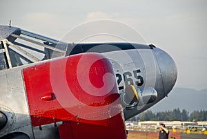 Front of WWII aircraft