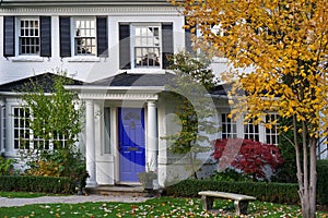 Front yard in fall