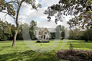 Front yard and large home