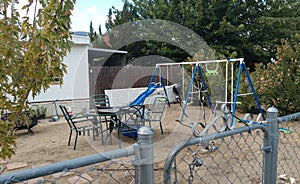 Front yard swingset