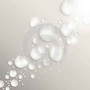 Frontal dew drops background