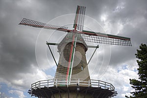 Frontal view of the Axel city mill