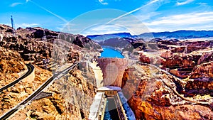 Frontal View of the Hoover Dam from the Mike O`CallaghanÃƒÂ¢Ã¢â€šÂ¬Ã¢â‚¬Å“Pat Tillman Memorial Bridge