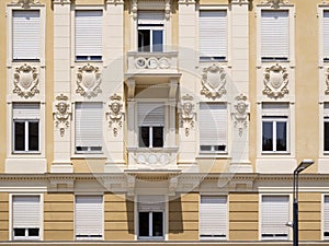Fashionable facade in Merano near photo