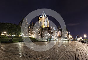 Frontenac Castle in Old Quebec city