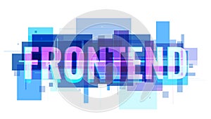 Frontend abstract title photo