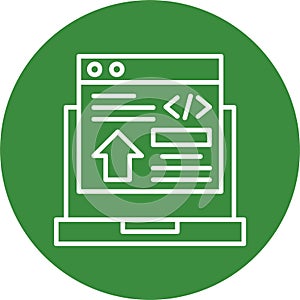 Frontend Development Vector Icon Design Symbol