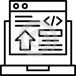 Frontend Development Vector Icon Design